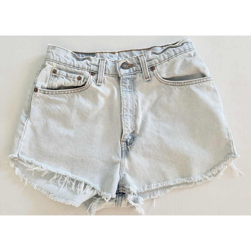Vintage Levi Light Wash High Waist Denim Shorts